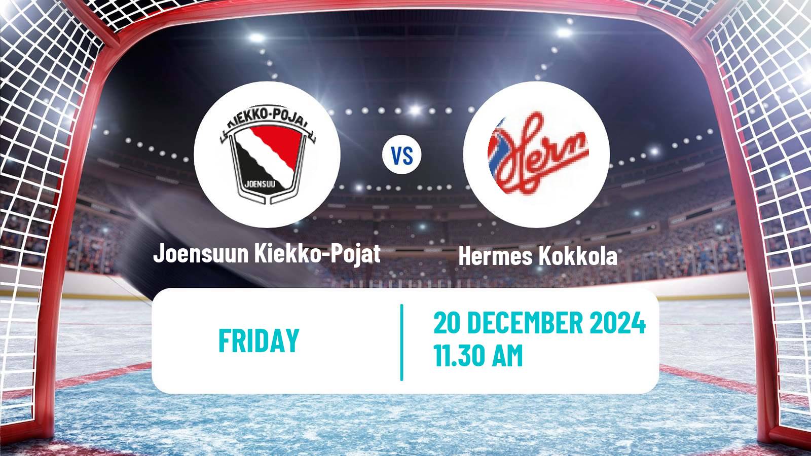 Hockey Finnish Mestis Joensuun Kiekko-Pojat - Hermes Kokkola