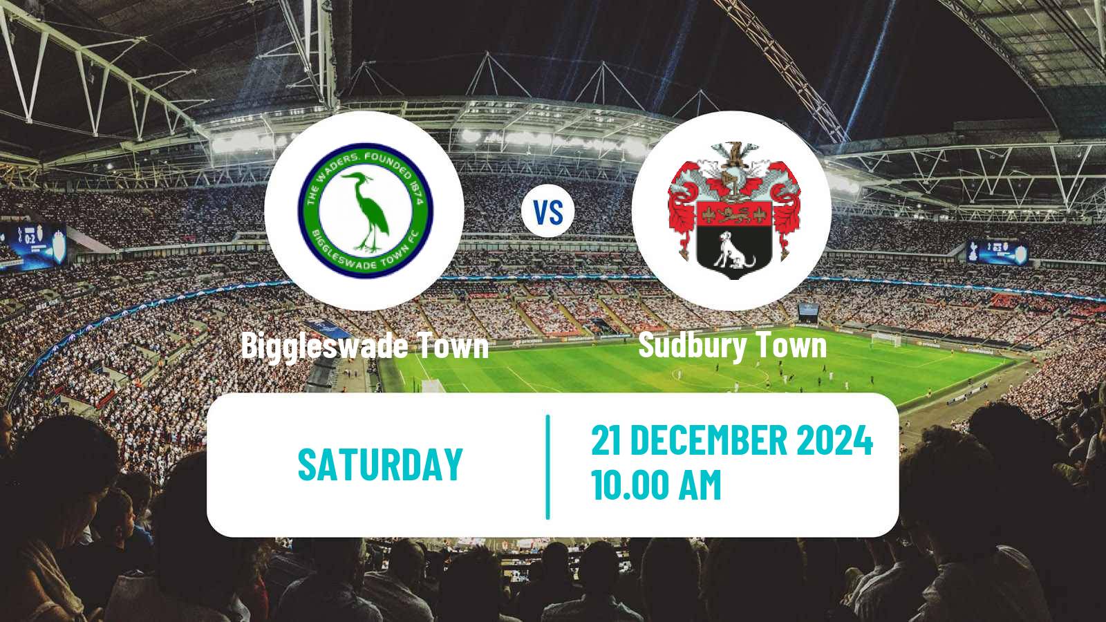 Soccer English Southern League Central Division Biggleswade Town - Sudbury Town