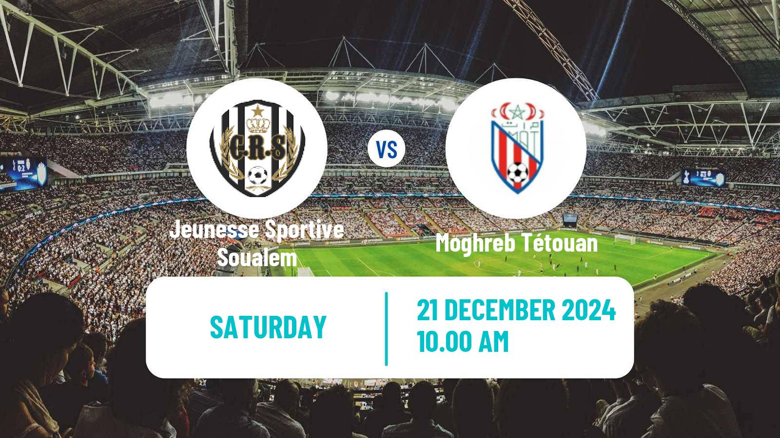 Soccer Moroccan Botola Jeunesse Sportive Soualem - Moghreb Tétouan