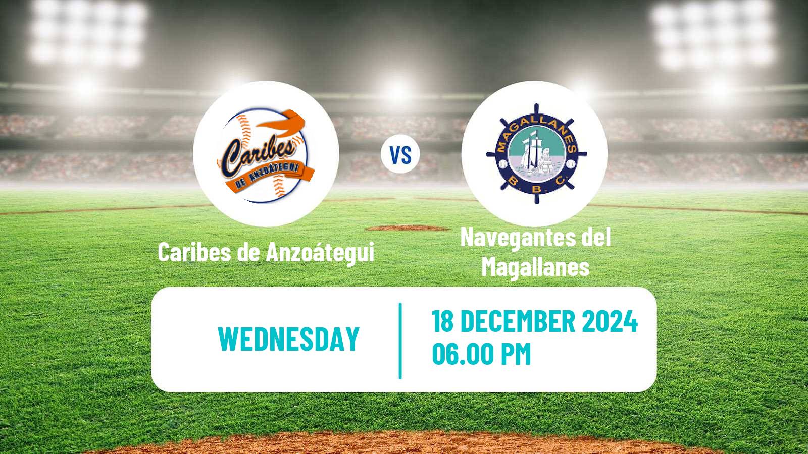 Baseball Venezuelan LVBP Caribes de Anzoátegui - Navegantes del Magallanes