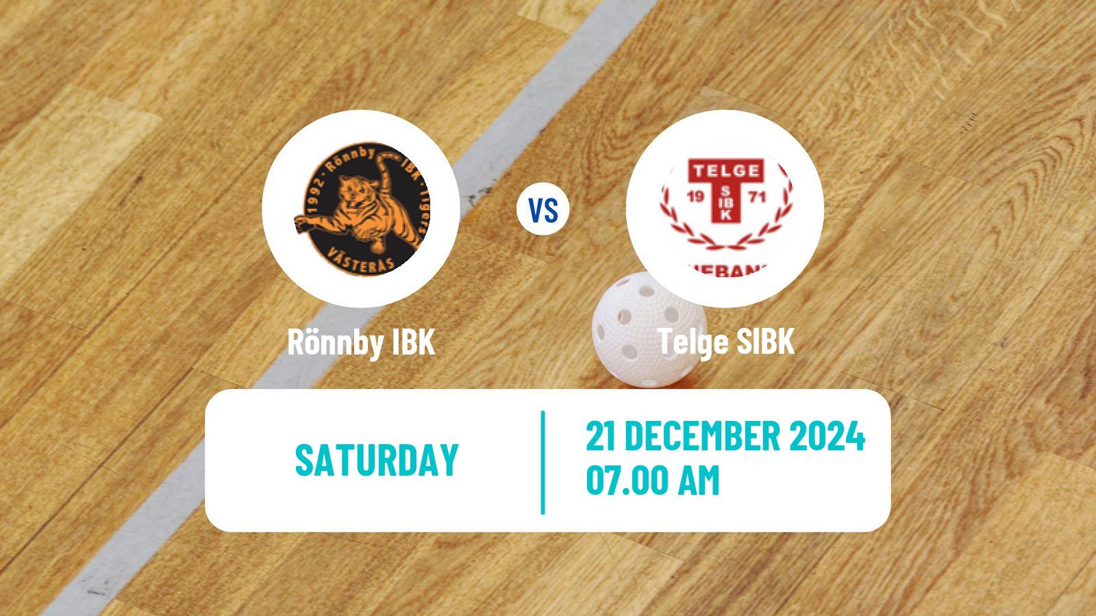 Floorball Swedish Superligan Floorball Women Rönnby IBK - Telge