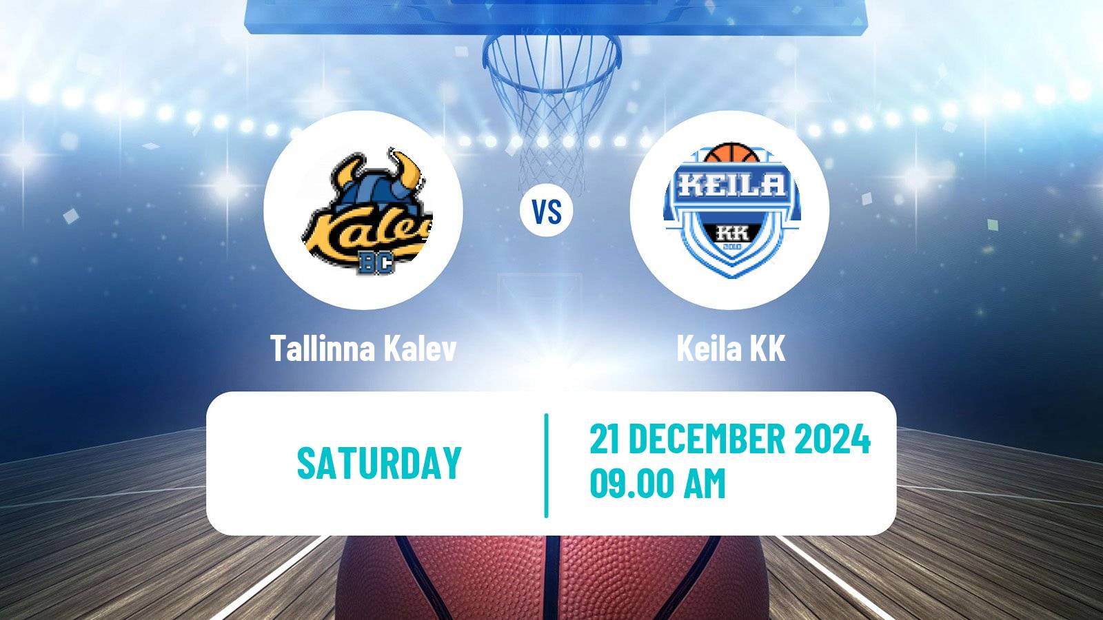 Basketball Estonian–Latvian Basketball League Tallinna Kalev - Keila