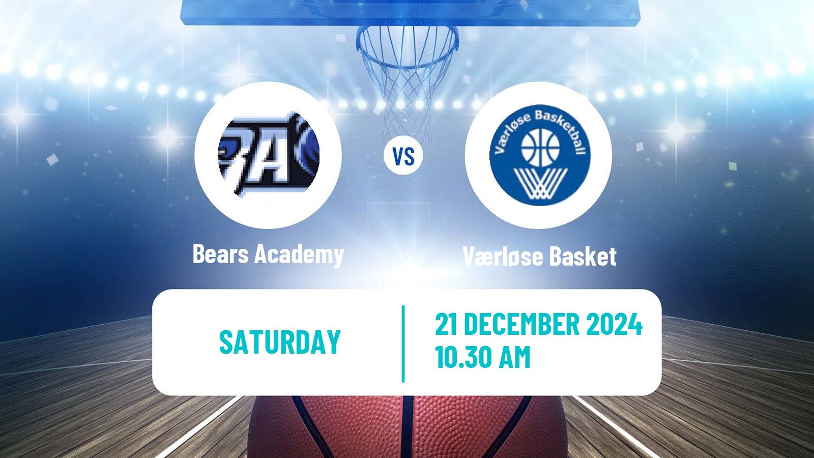 Basketball Danish Basketligaen Bears Academy - Værløse Basket