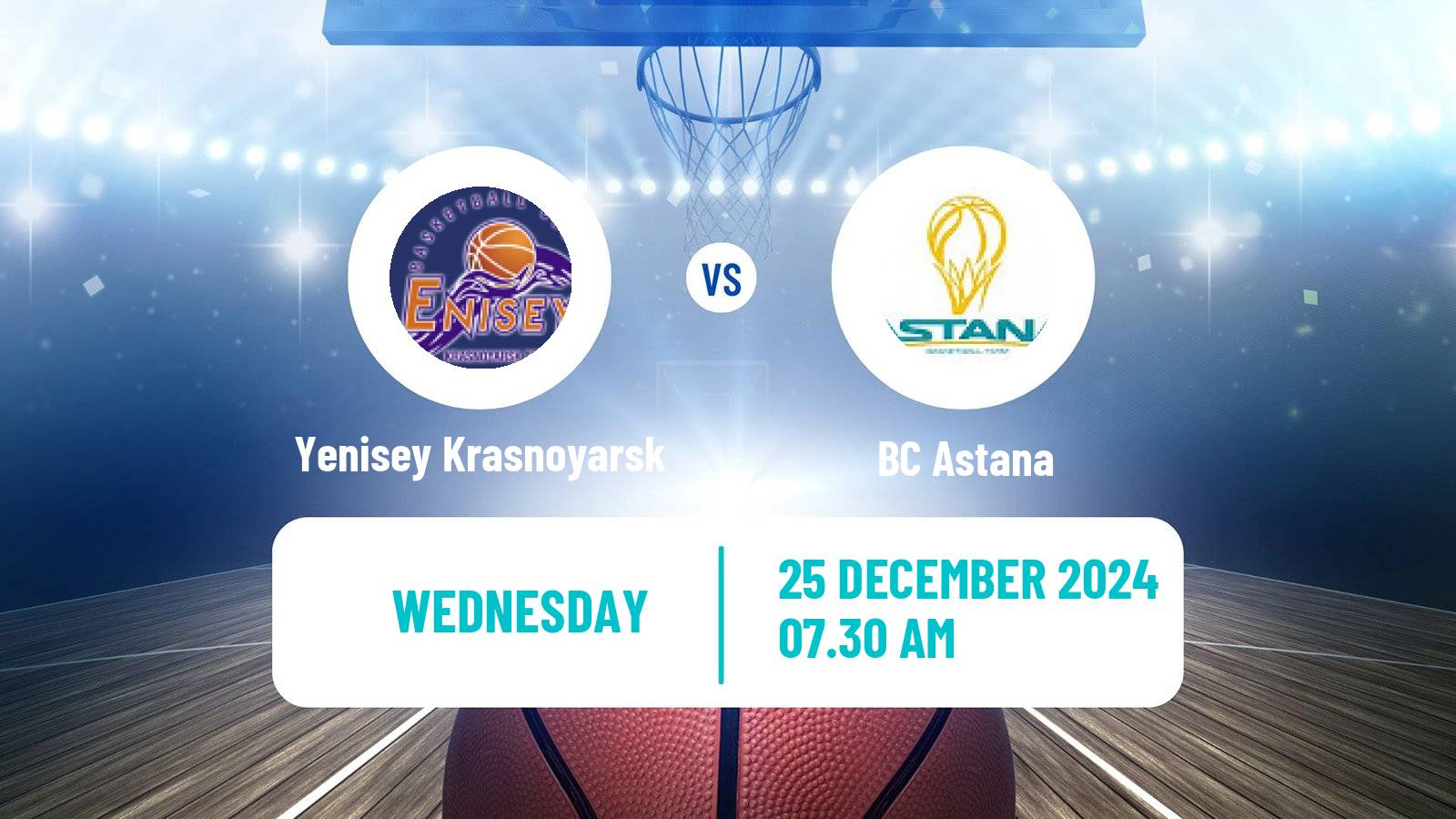 Basketball VTB United League Yenisey Krasnoyarsk - Astana