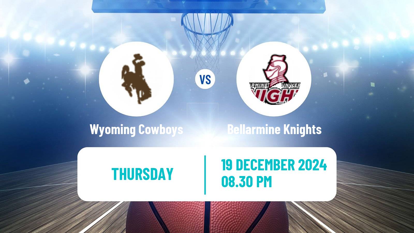 Basketball NCAA College Basketball Wyoming Cowboys - Bellarmine Knights