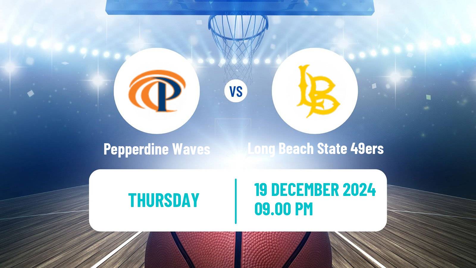 Basketball NCAA College Basketball Pepperdine Waves - Long Beach State 49ers