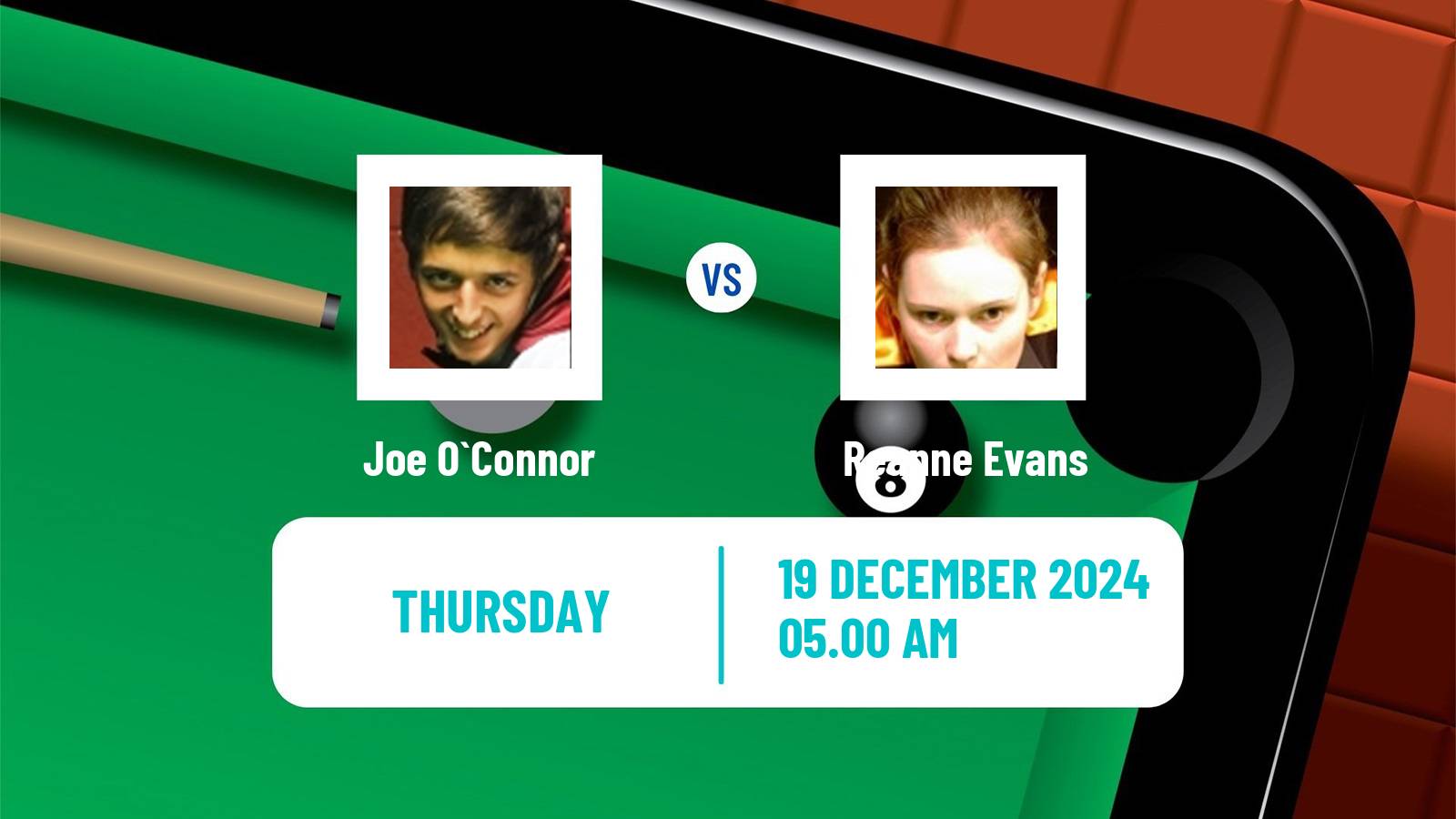 Snooker German Masters Joe O`Connor - Reanne Evans