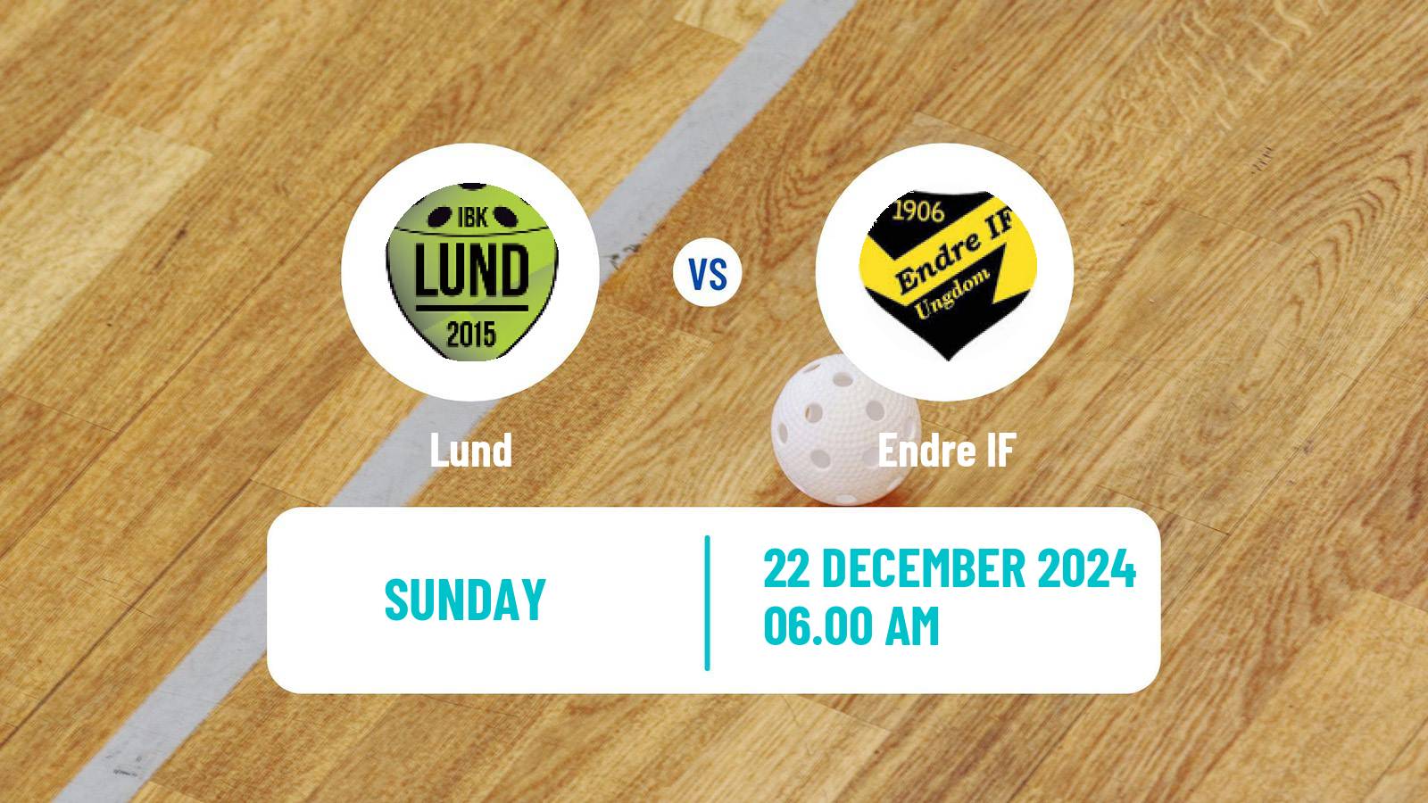 Floorball Swedish Superligan Floorball Women Lund - Endre IF