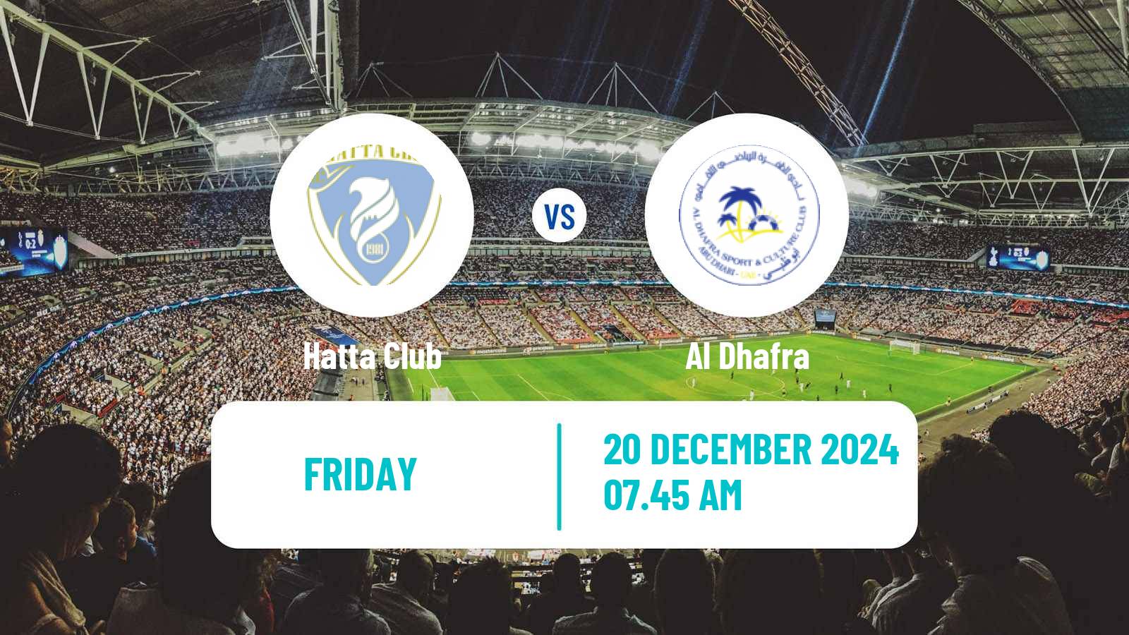 Soccer UAE Division 1 Hatta - Al Dhafra