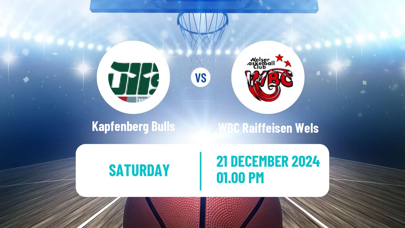 Basketball Austrian Superliga Basketball Kapfenberg Bulls - WBC Raiffeisen Wels