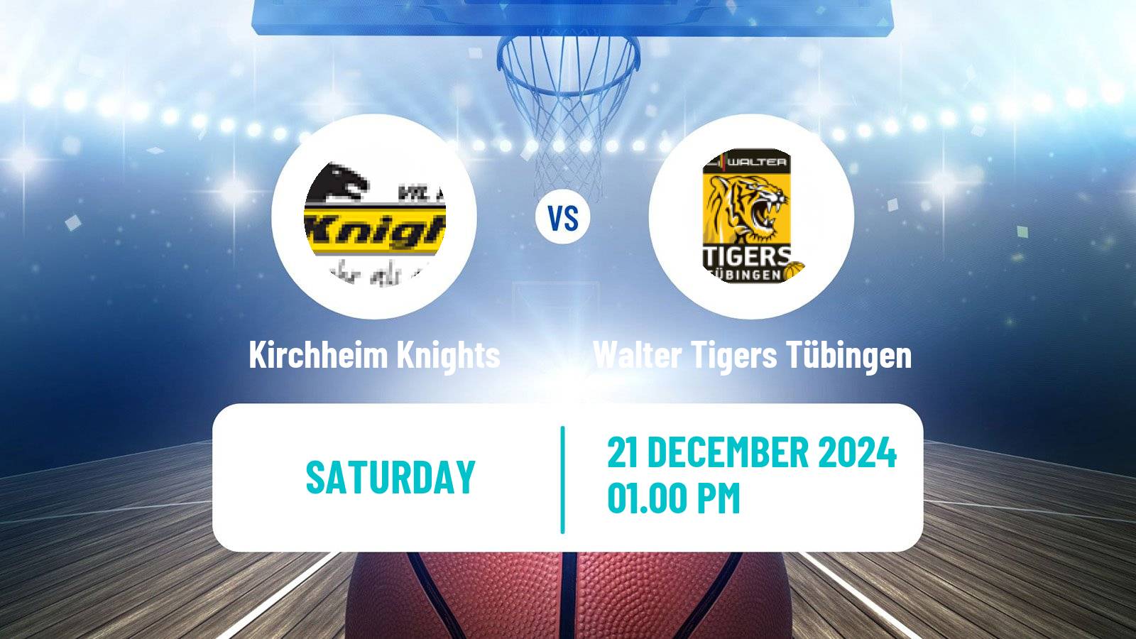 Basketball German Pro A Basketball Kirchheim Knights - Walter Tigers Tübingen