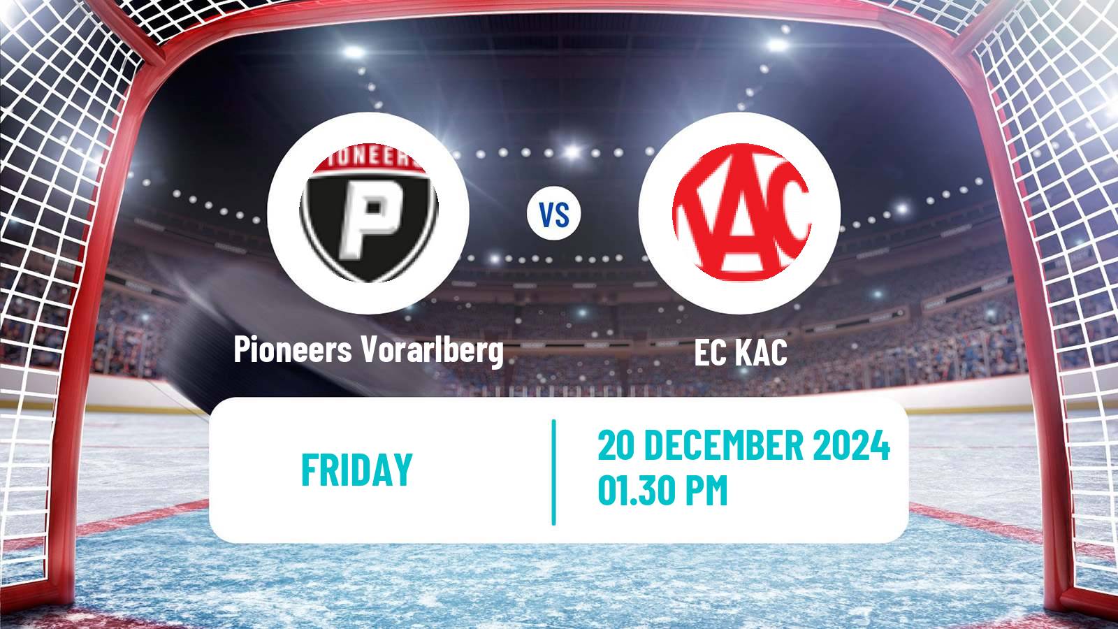 Hockey Austrian Ice Hockey League Pioneers Vorarlberg - EC KAC