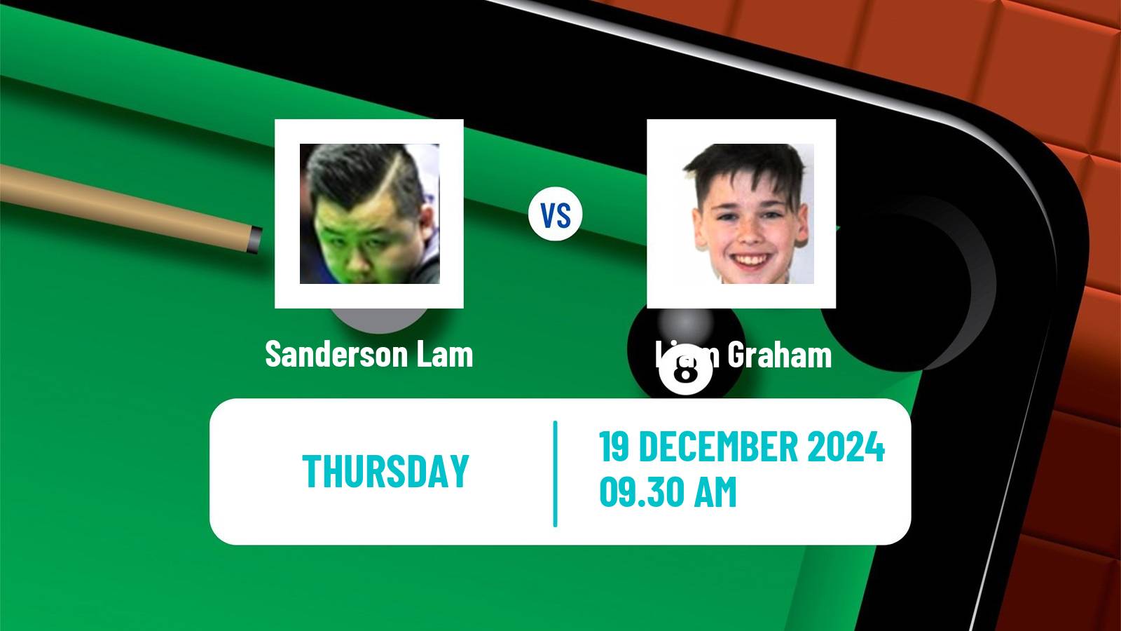 Snooker German Masters Sanderson Lam - Liam Graham