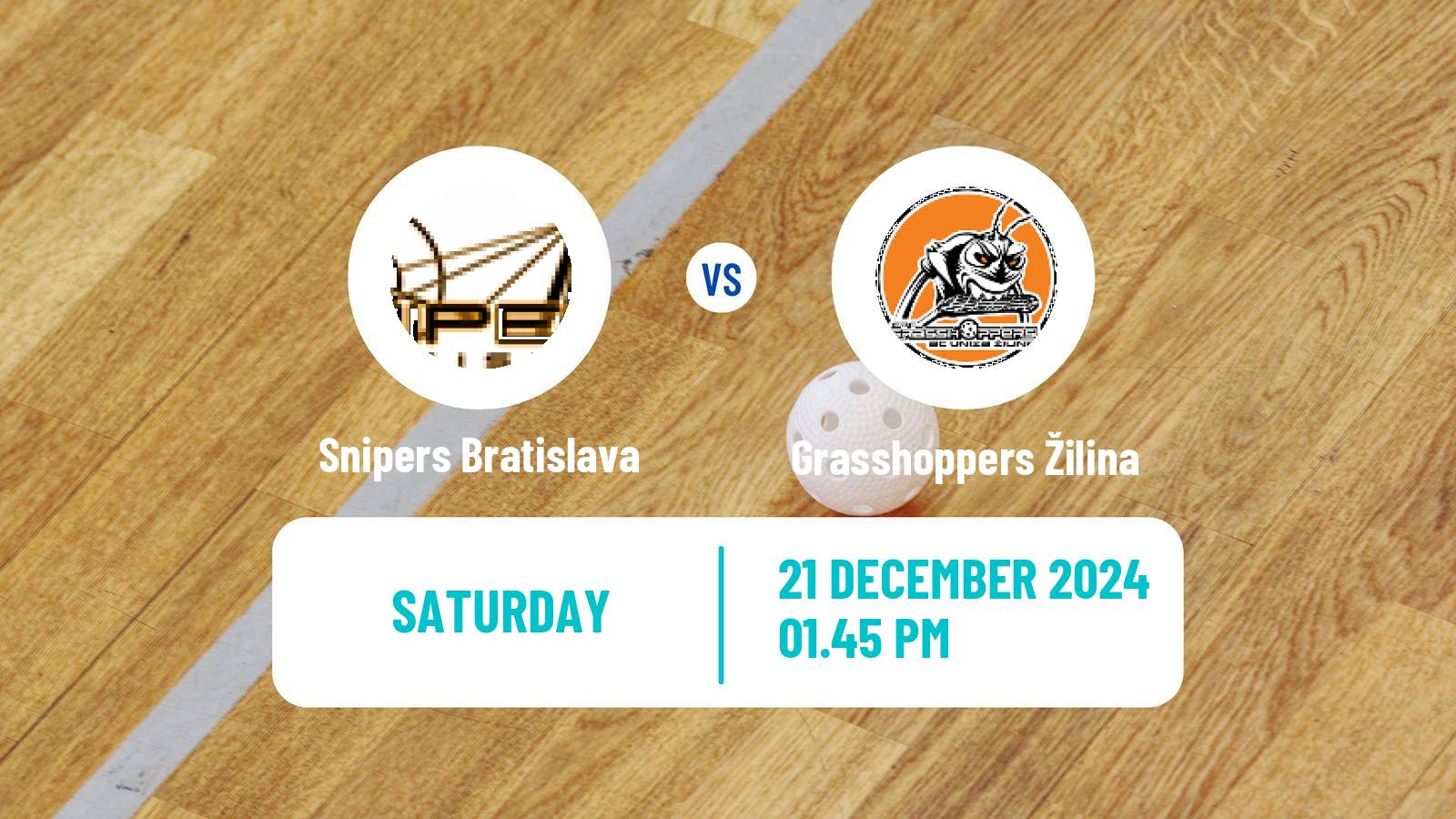 Floorball Slovak Extraliga Floorball Snipers Bratislava - Grasshoppers Žilina