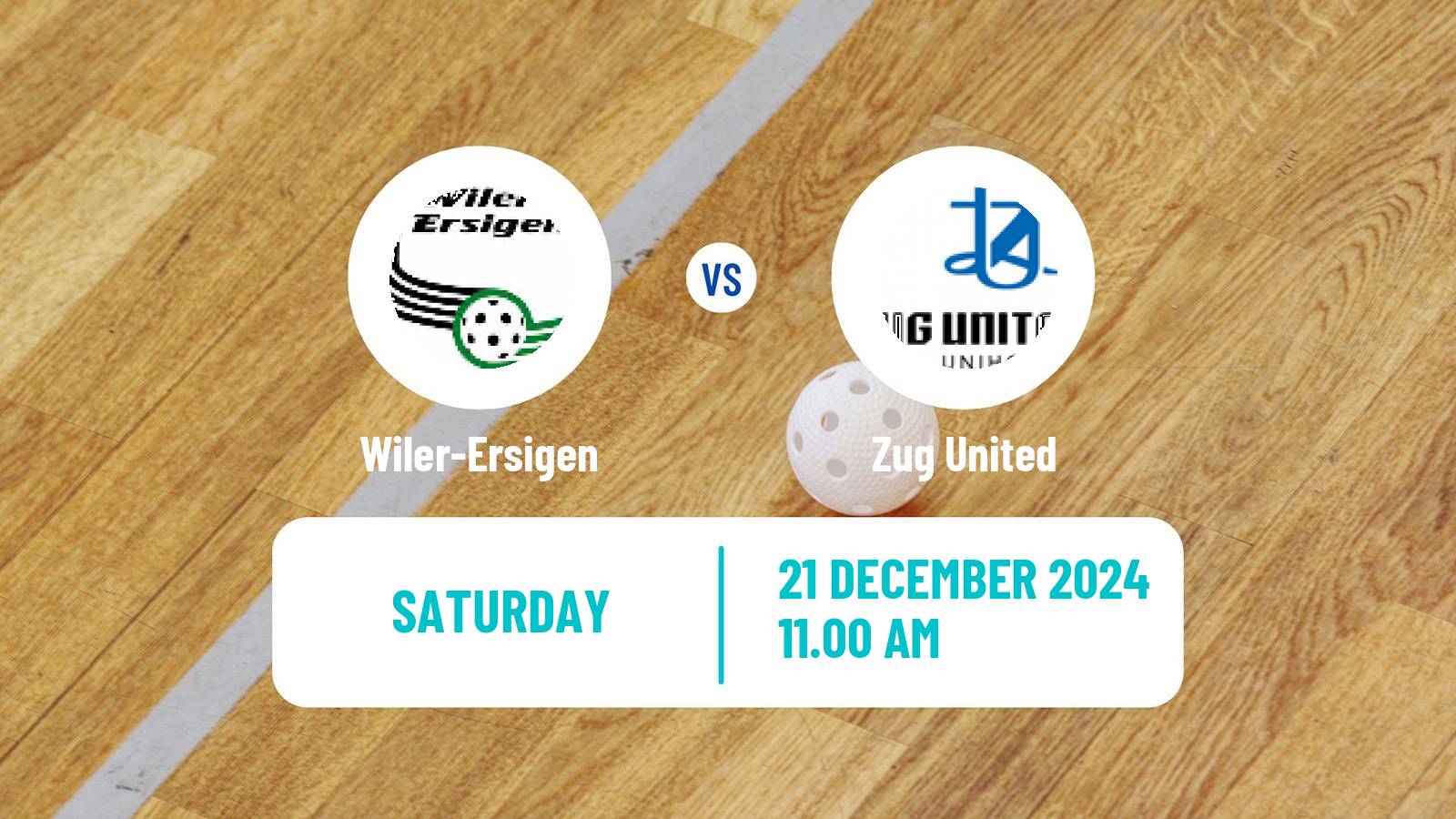 Floorball Swiss NLA Floorball Wiler-Ersigen - Zug United