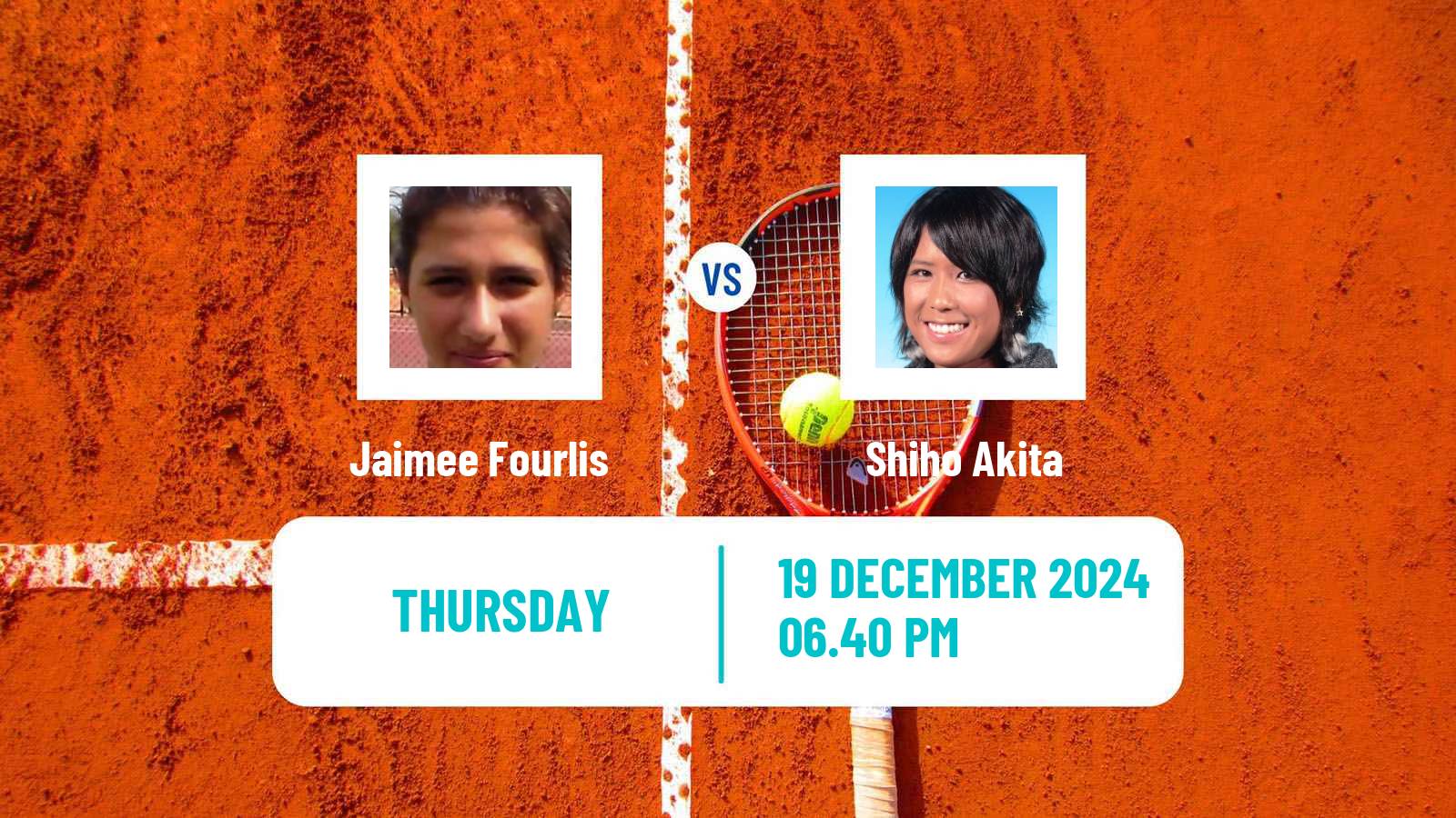 Tennis ITF W35 Tauranga Women Jaimee Fourlis - Shiho Akita