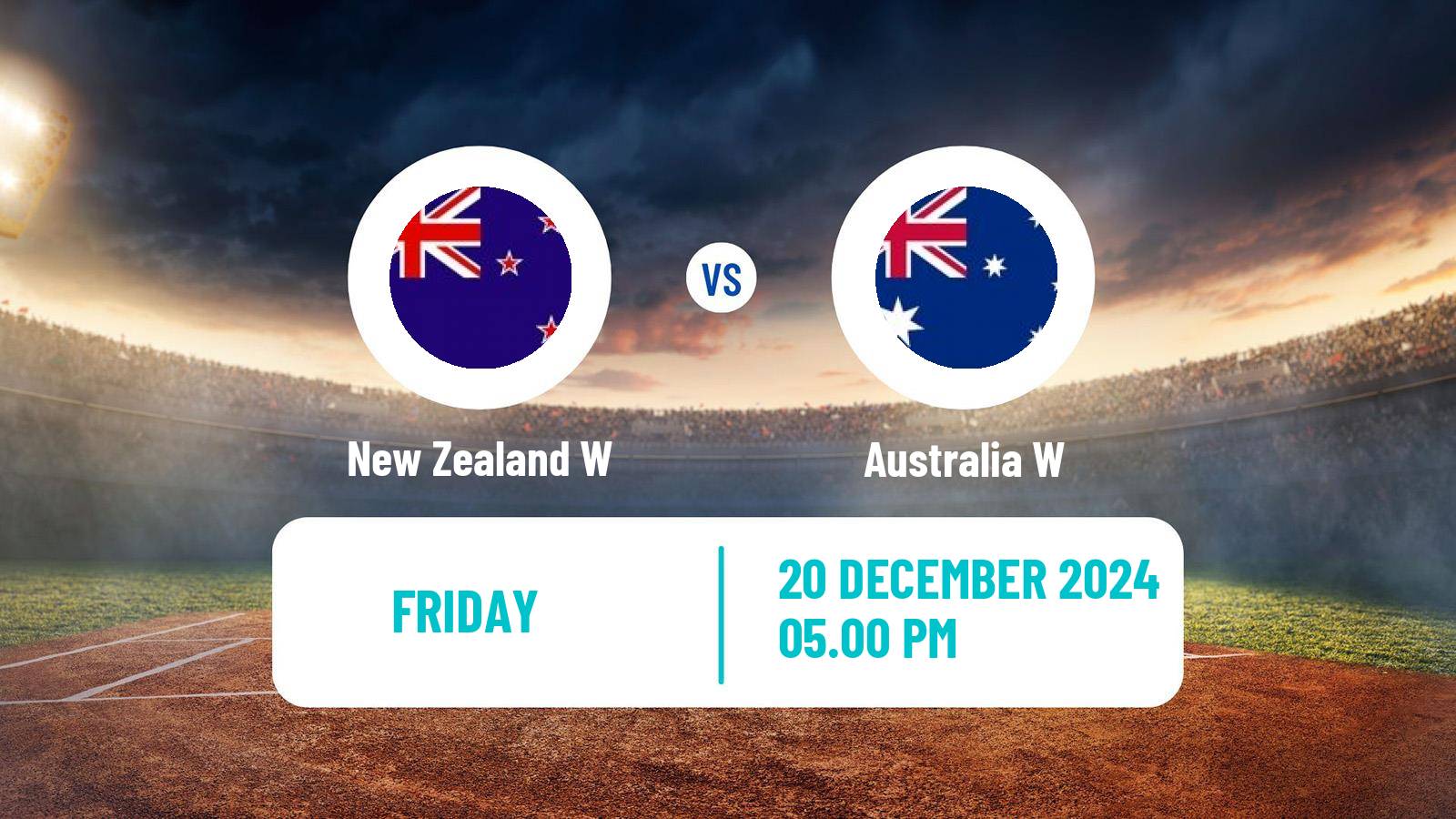 Cricket One Day International Women New Zealand W - Australia W