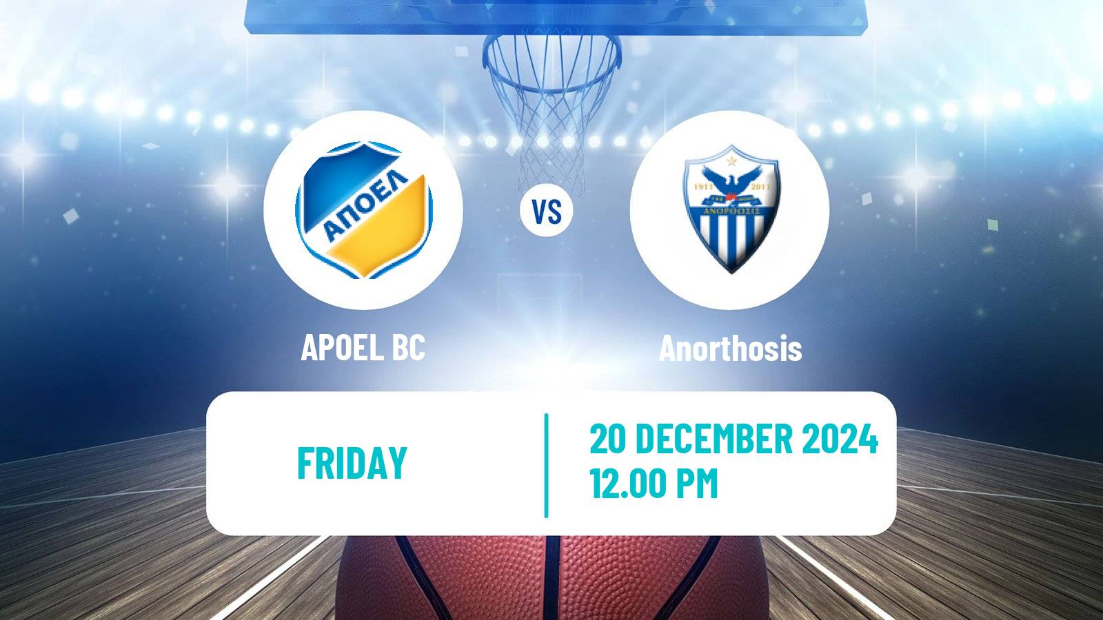 Basketball Cypriot Division A Basketball APOEL - Anorthosis