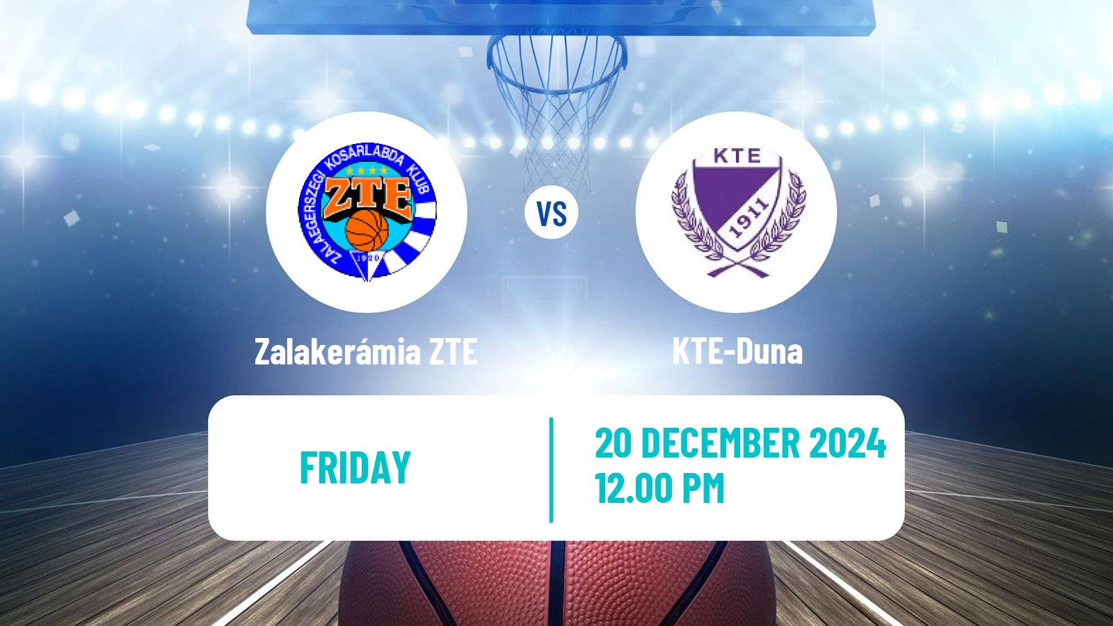 Basketball Hungarian NB I Basketball Zalakerámia ZTE - KTE-Duna