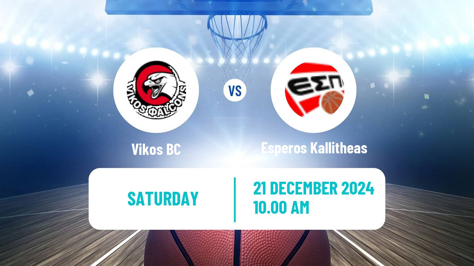 Basketball Greek Elite League Basketball Vikos - Esperos Kallitheas