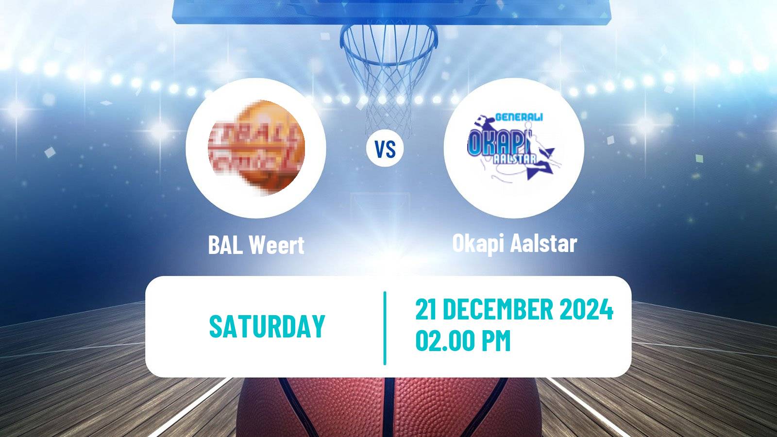 Basketball BNXT League BAL Weert - Okapi Aalstar