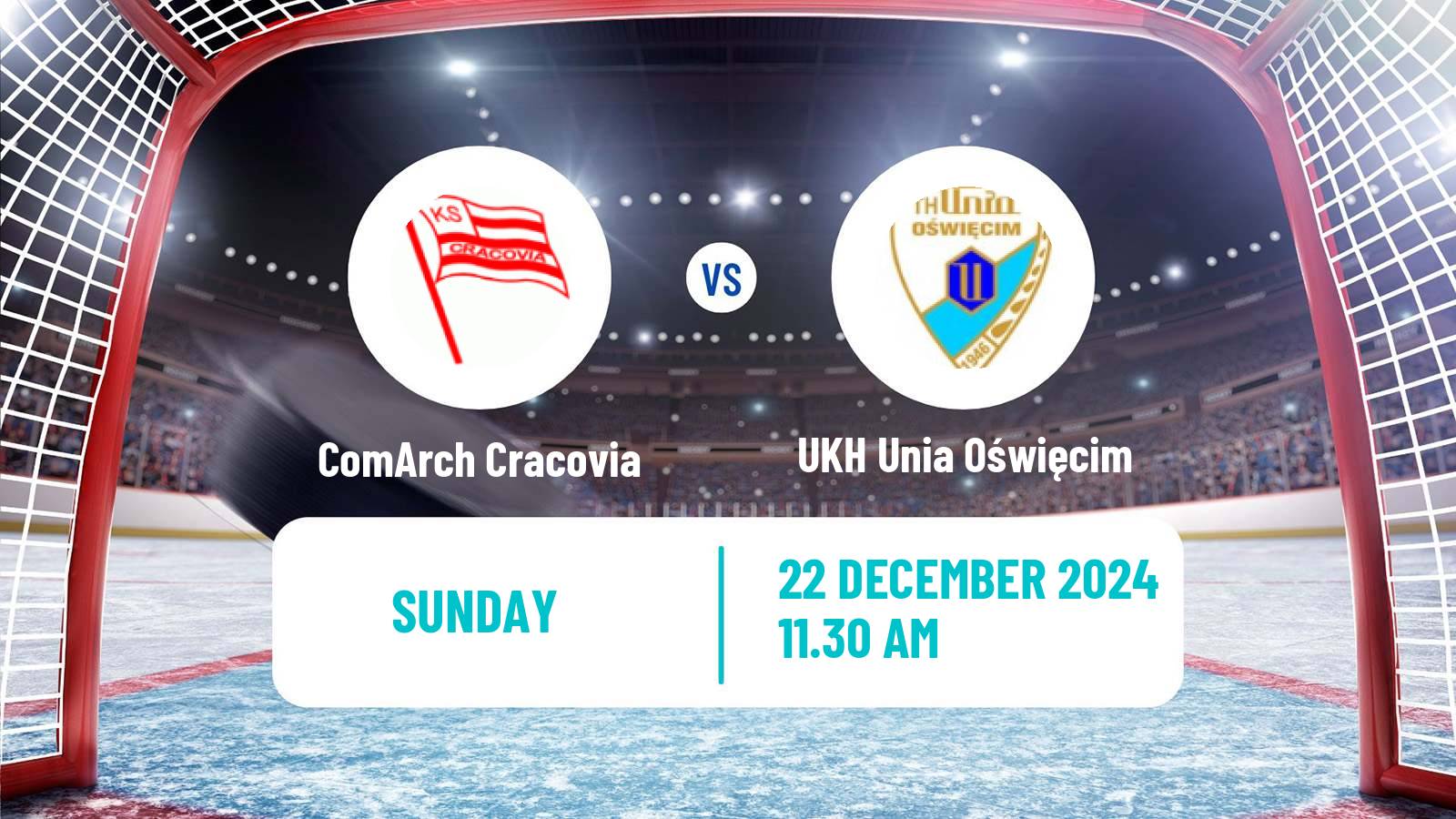 Hockey Polska Liga Hokejowa ComArch Cracovia - UKH Unia Oświęcim