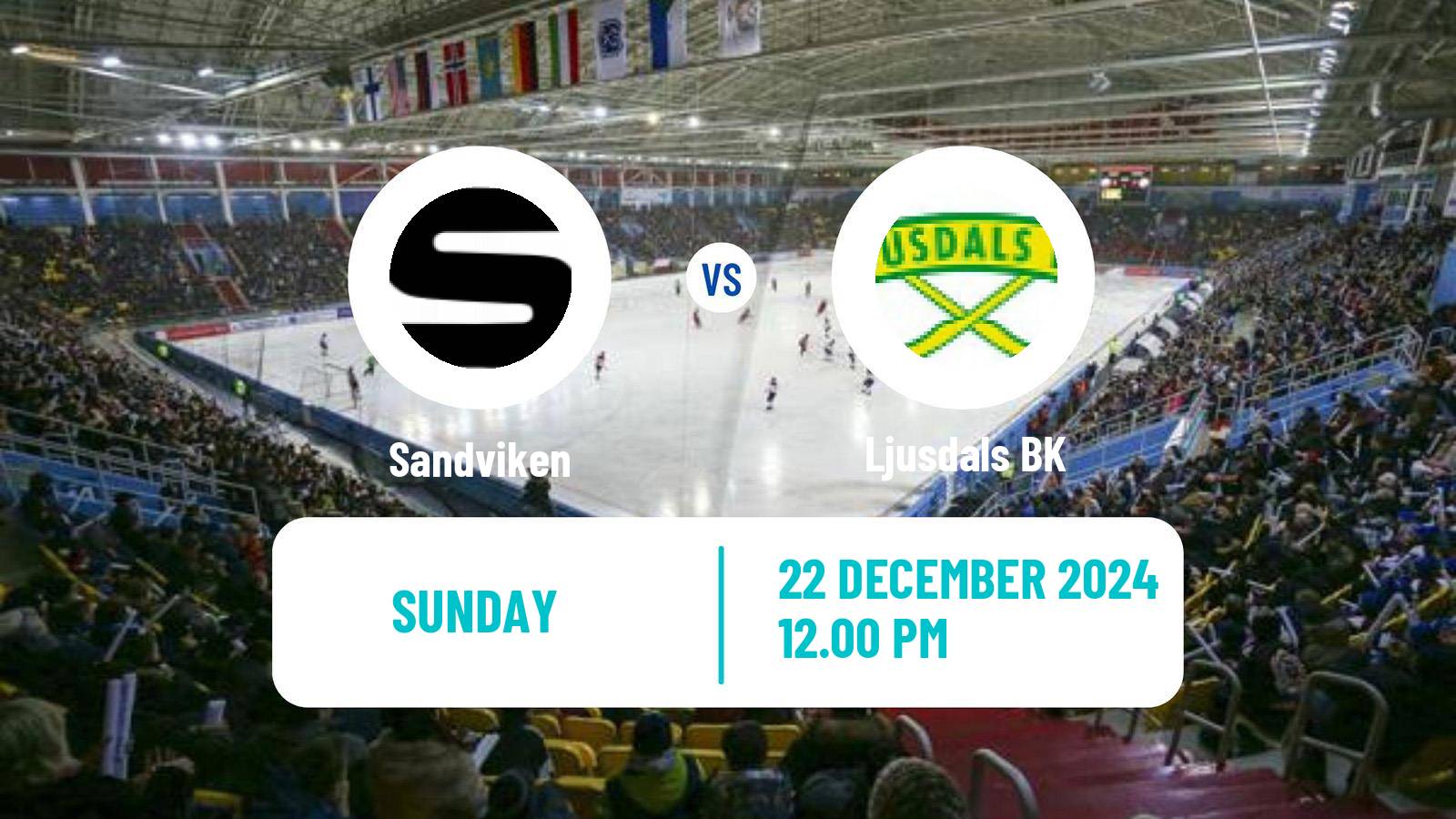 Bandy Swedish Elitserien Bandy Sandviken - Ljusdal