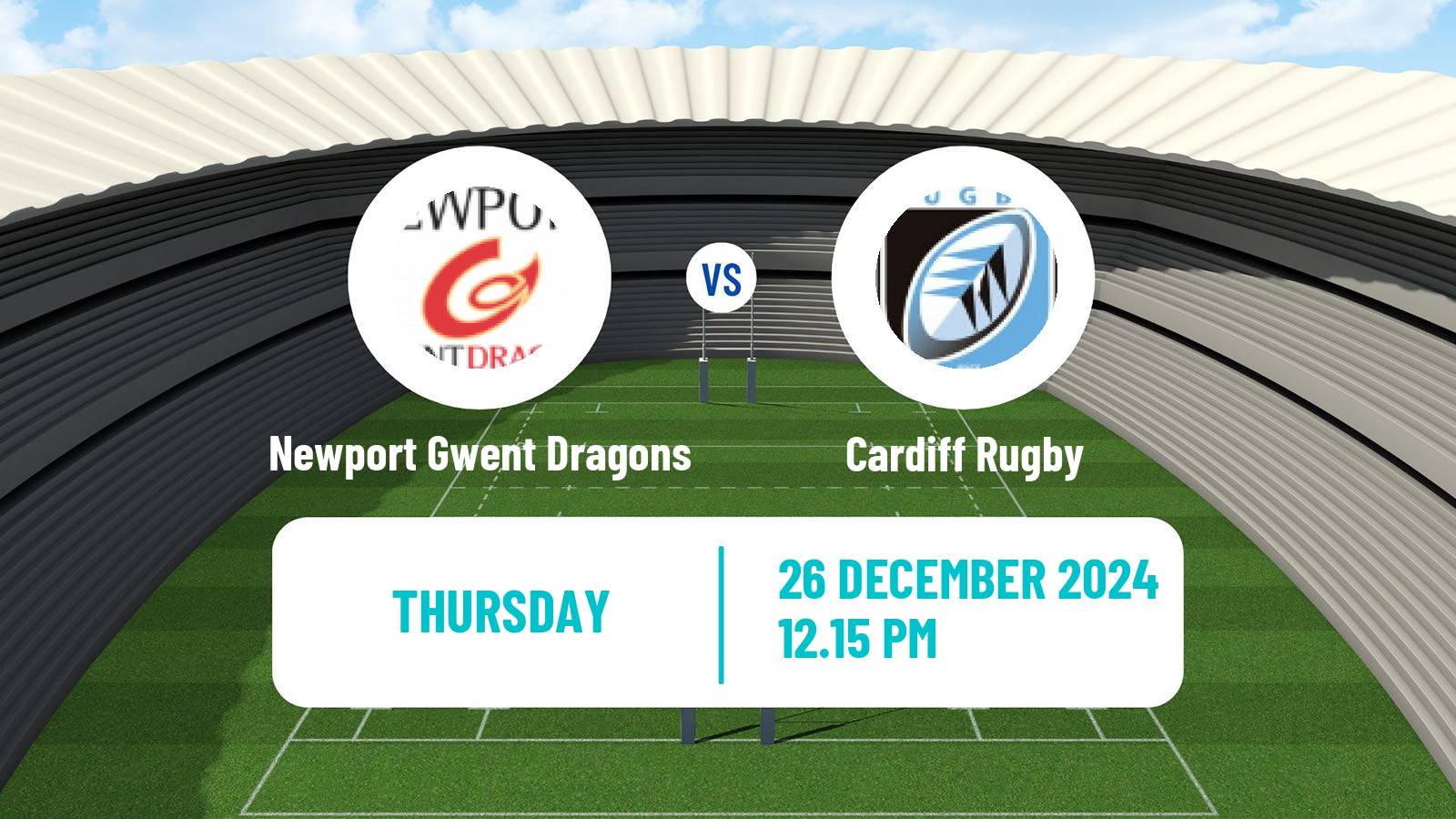 Rugby union United Rugby Championship Newport Gwent Dragons - Cardiff Rugby