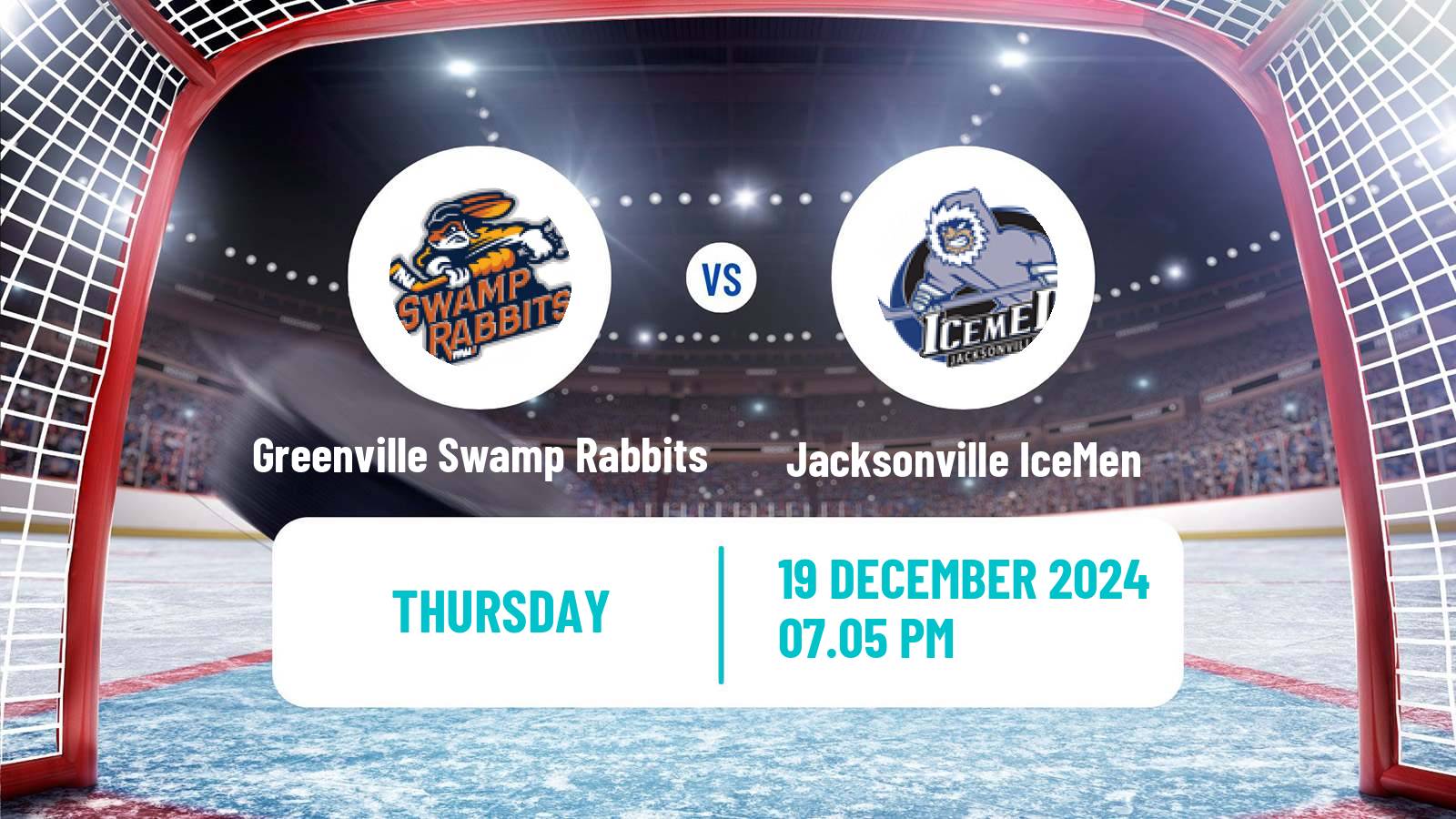 Hockey ECHL Greenville Swamp Rabbits - Jacksonville IceMen