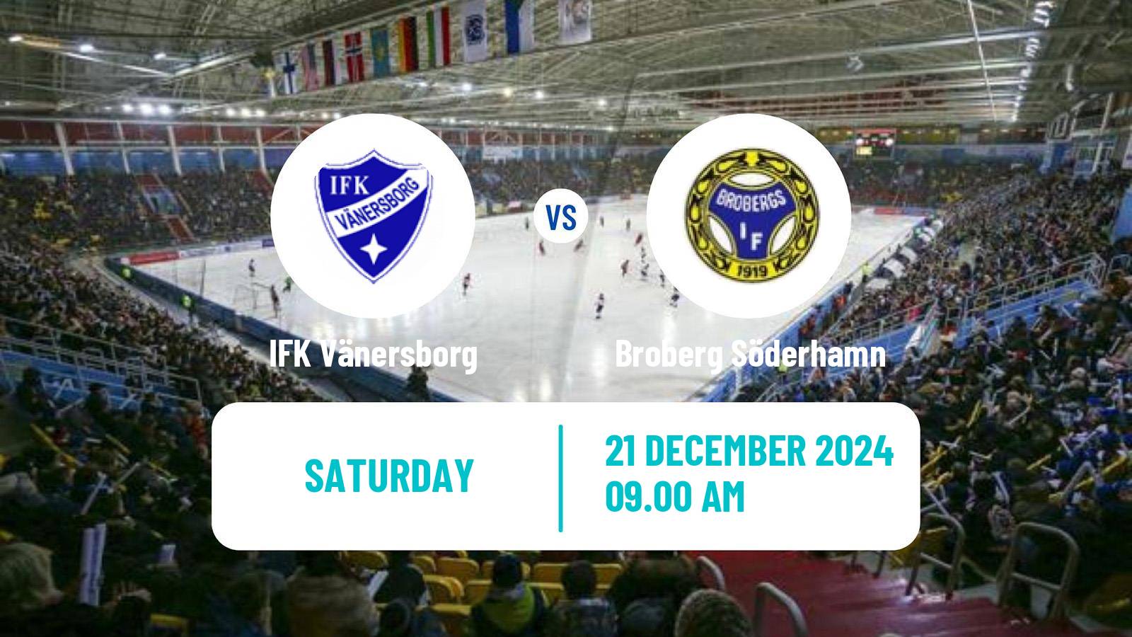 Bandy Swedish Elitserien Bandy IFK Vänersborg - Broberg Söderhamn