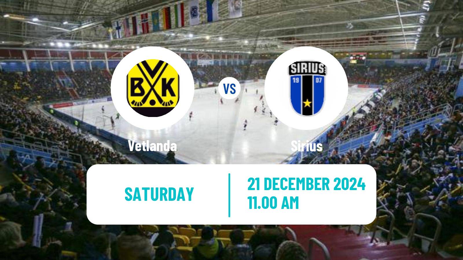 Bandy Swedish Elitserien Bandy Vetlanda - Sirius