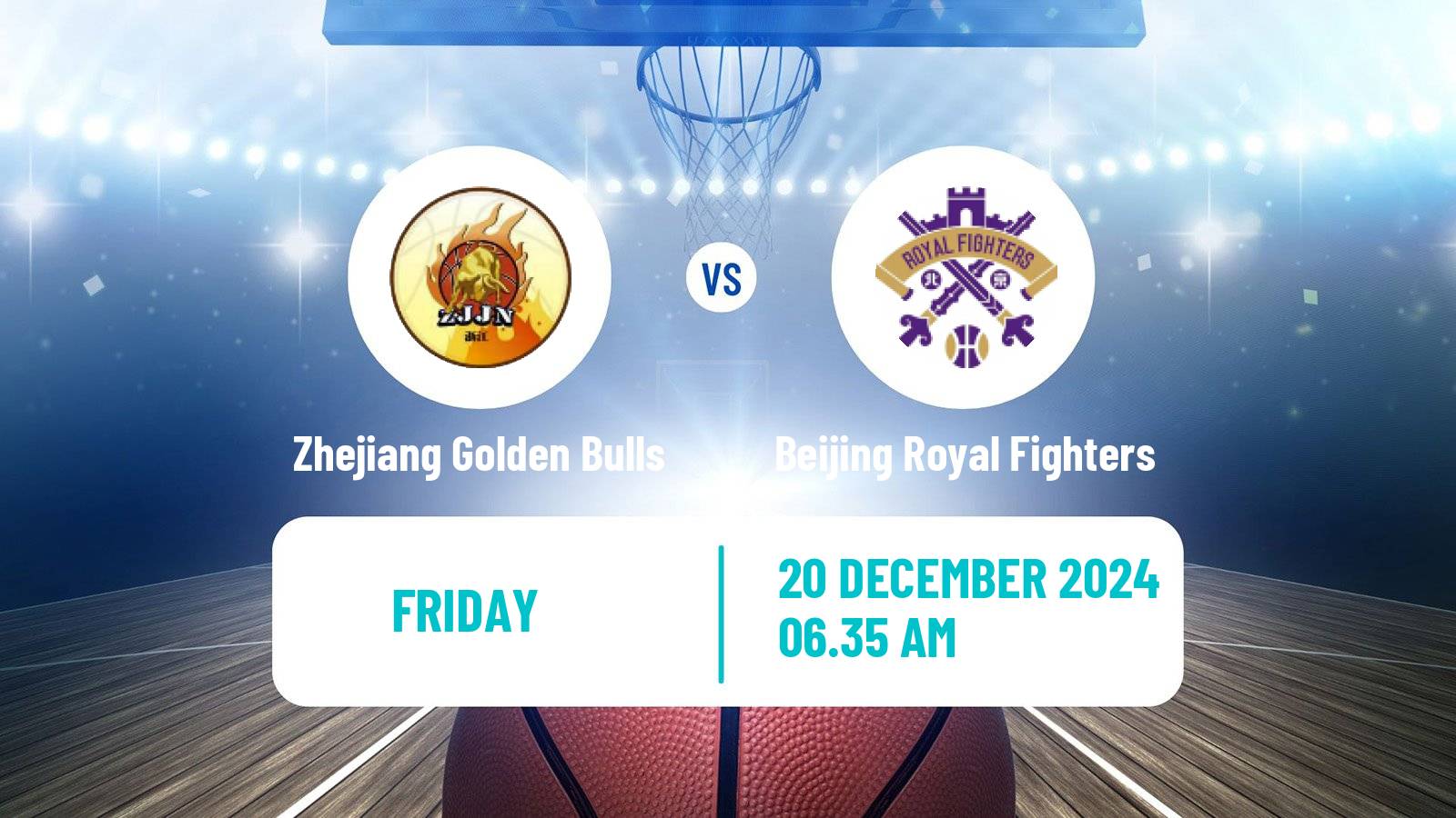 Basketball CBA Zhejiang Golden Bulls - Beijing Royal Fighters