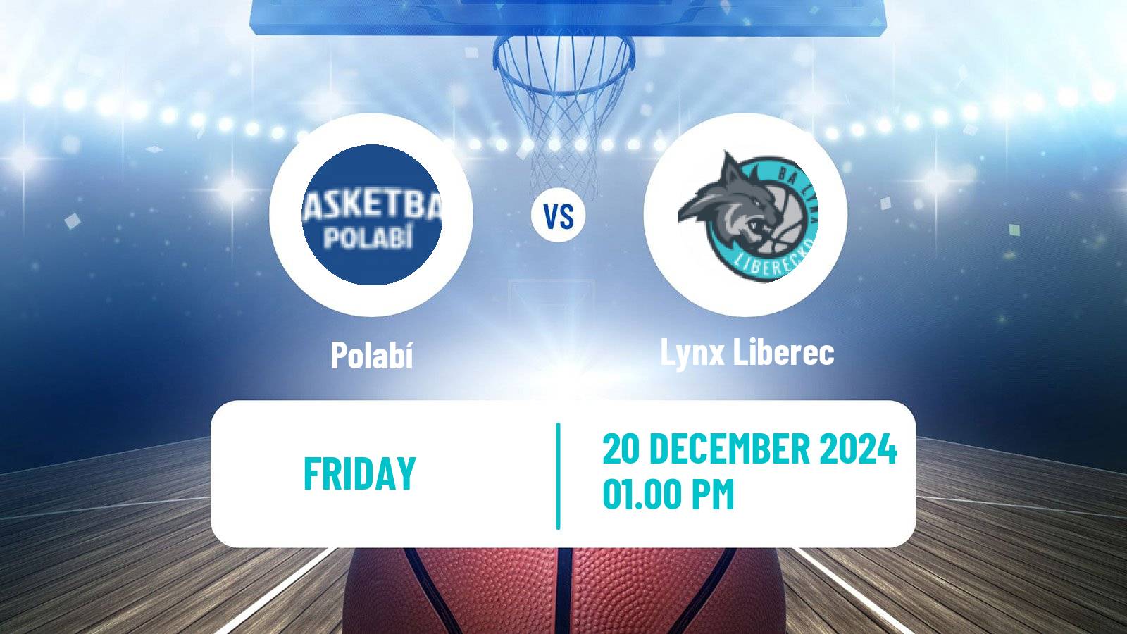 Basketball Czech 1 Liga Basketball Polabí - Lynx Liberec