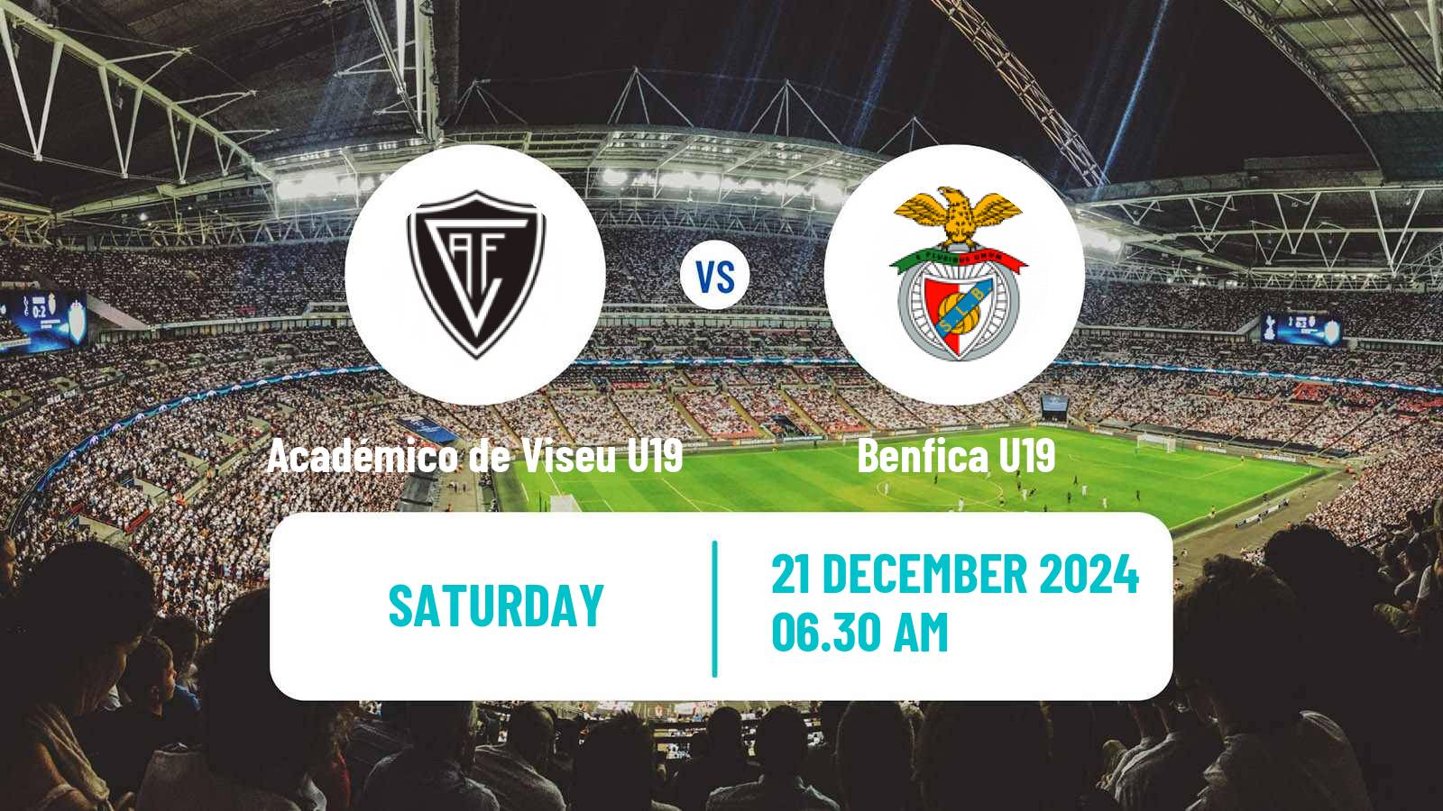 Soccer Portuguese Campeonato Nacional U19 Académico de Viseu U19 - Benfica U19