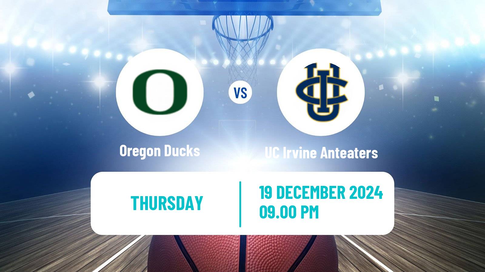 Basketball NCAA College Basketball Women Oregon Ducks - UC Irvine Anteaters