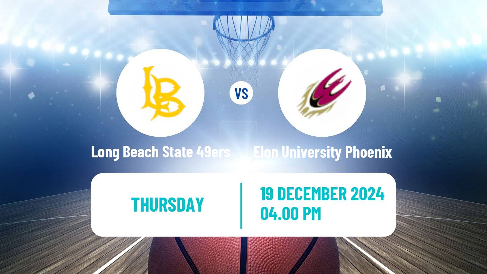 Basketball NCAA College Basketball Women Long Beach State 49ers - Elon University Phoenix