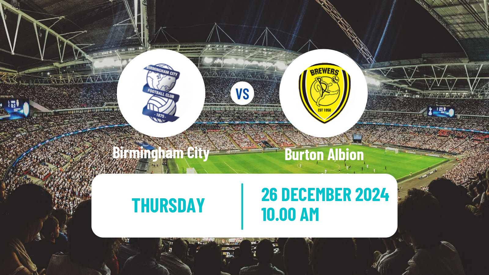 Soccer English League One Birmingham City - Burton Albion