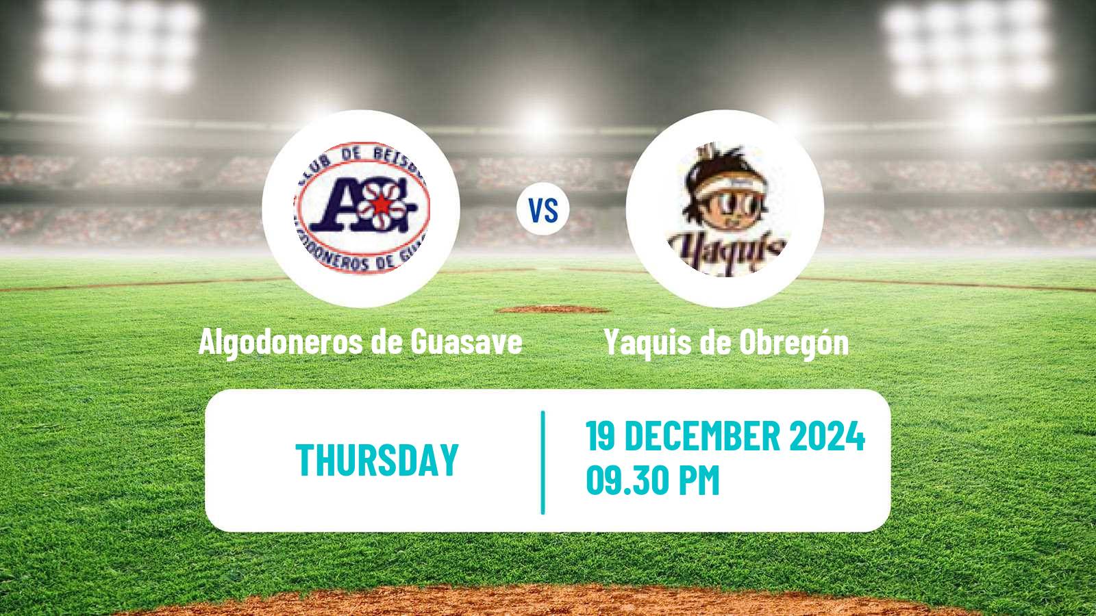 Baseball LMP Algodoneros de Guasave - Yaquis de Obregón