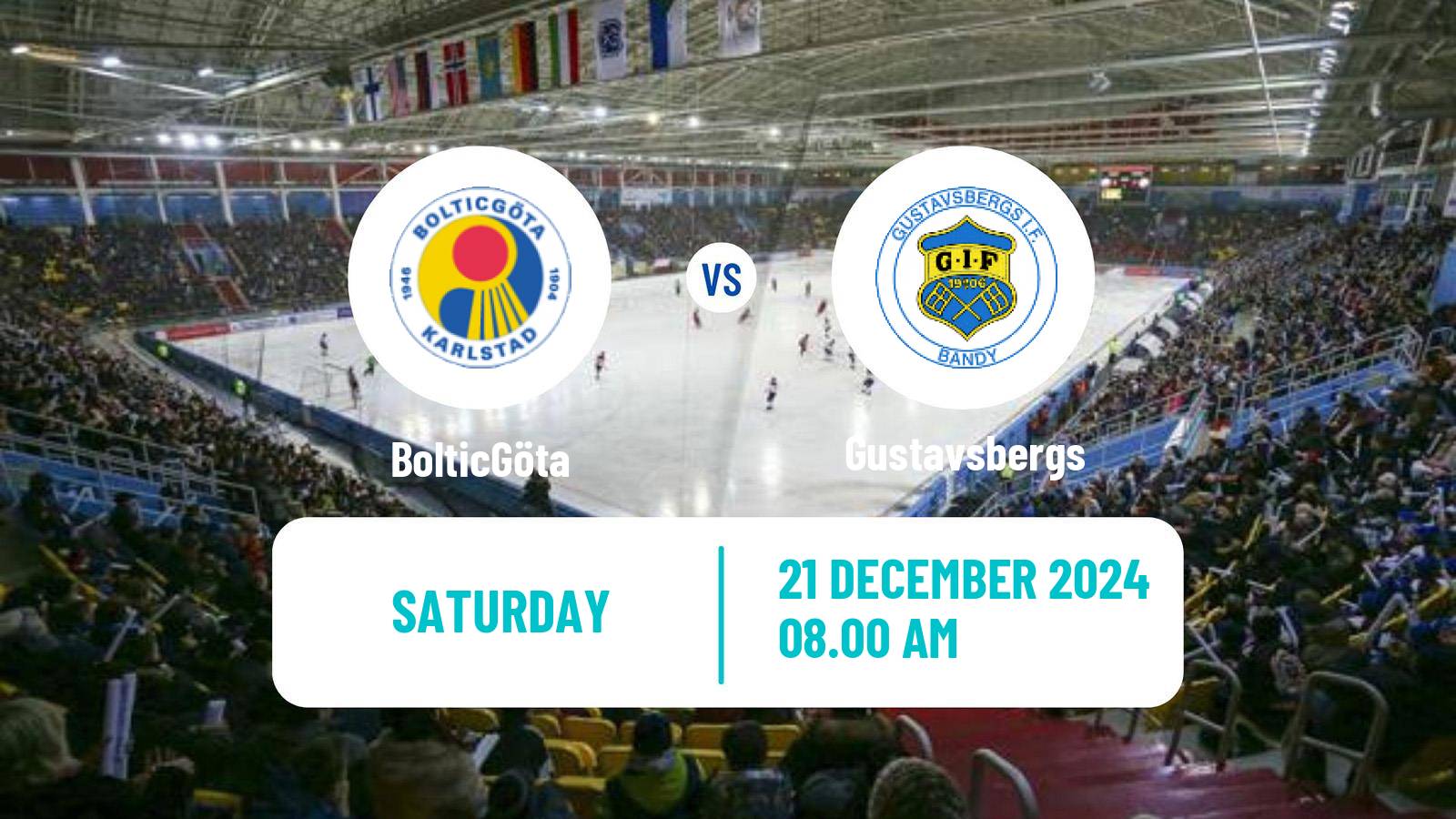 Bandy Swedish Allsvenskan Bandy BolticGöta - Gustavsbergs