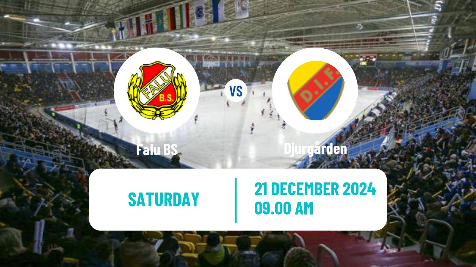 Bandy Swedish Allsvenskan Bandy Falu - Djurgården