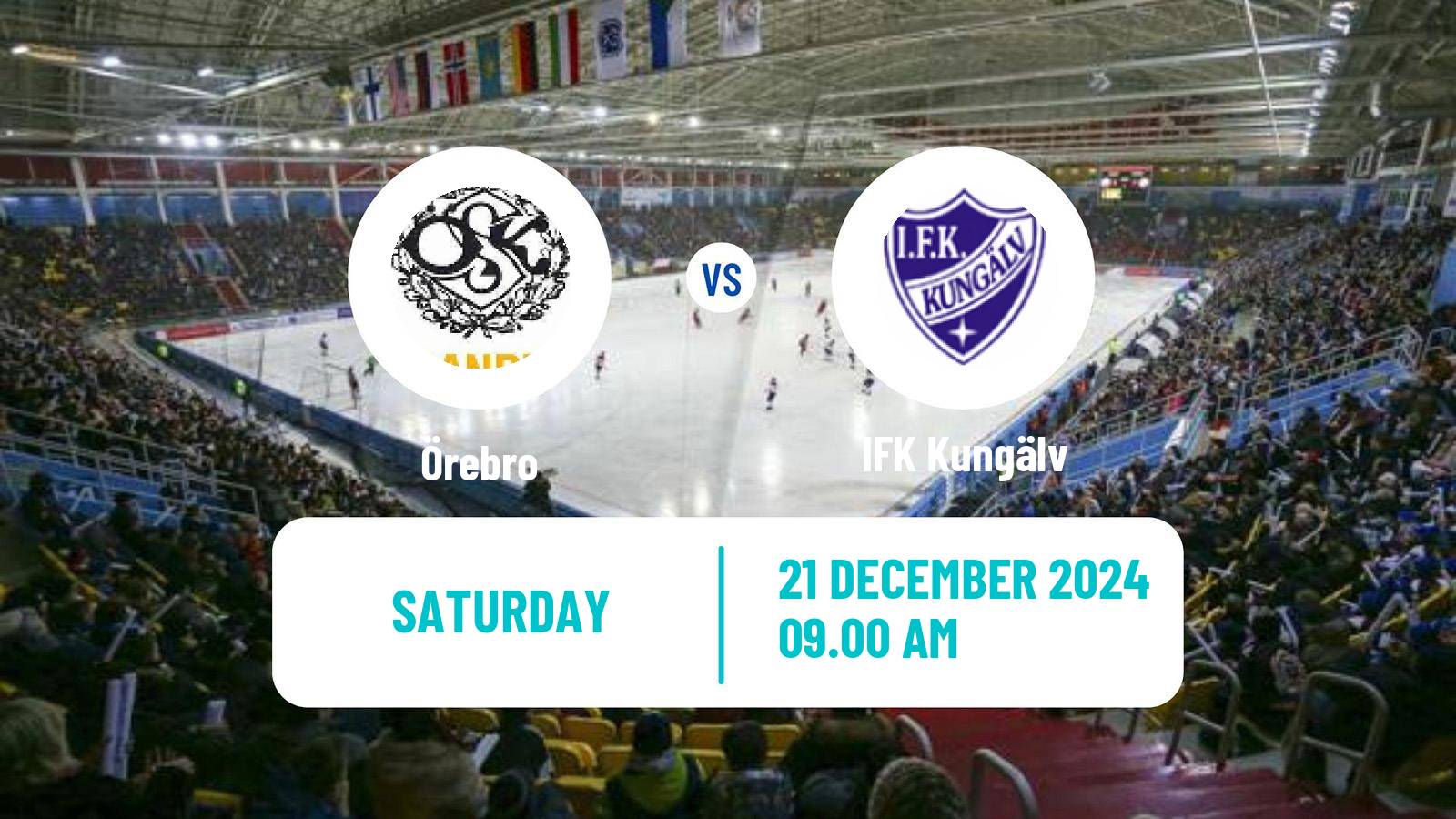 Bandy Swedish Allsvenskan Bandy Örebro - IFK Kungälv