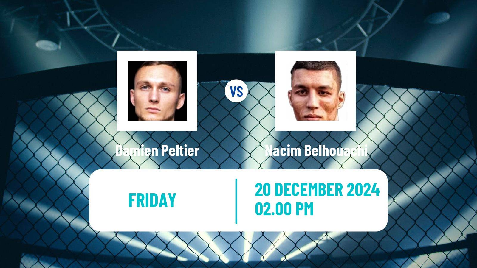 MMA Catchweight Ksw Men Damien Peltier - Nacim Belhouachi