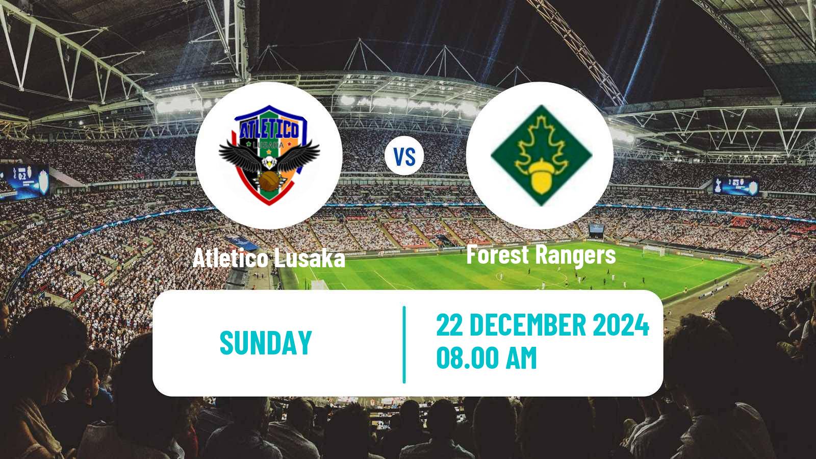 Soccer Zambian Premier League Atletico Lusaka - Forest Rangers