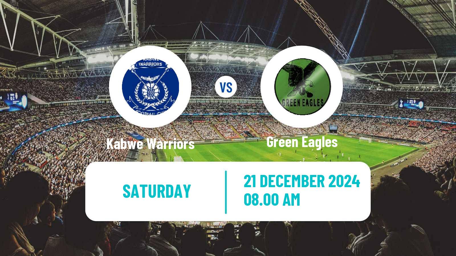 Soccer Zambian Premier League Kabwe Warriors - Green Eagles