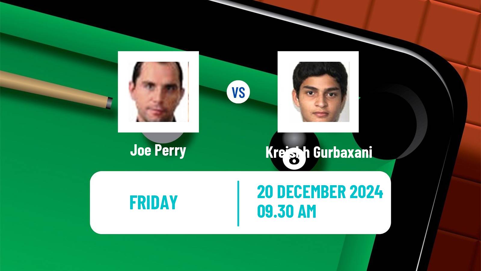 Snooker World Open Joe Perry - Kreishh Gurbaxani