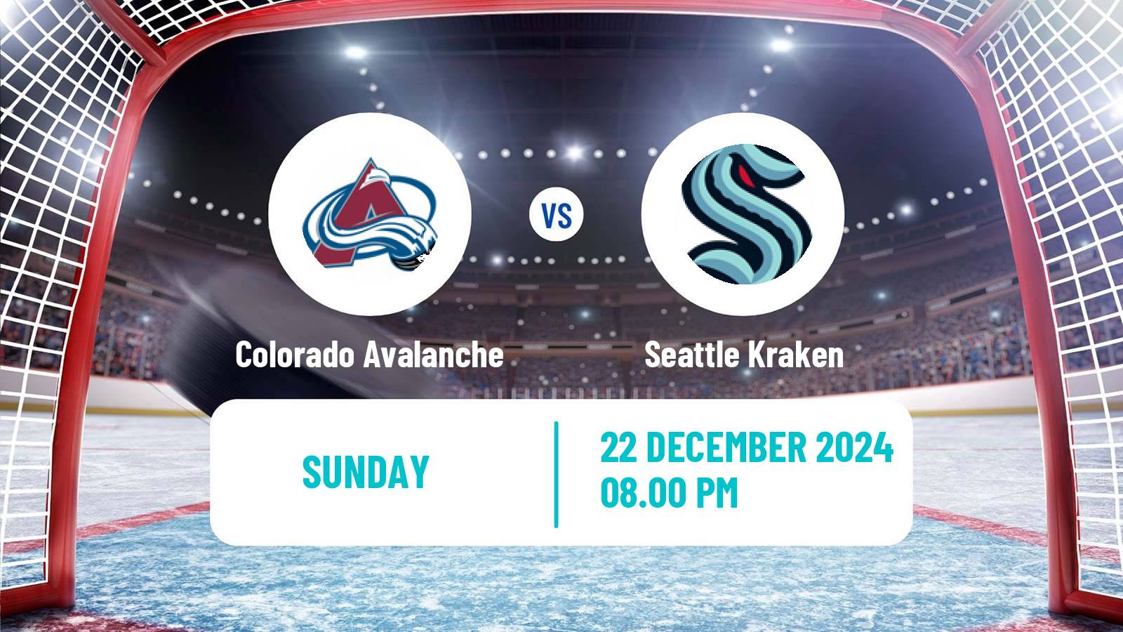 Hockey NHL Colorado Avalanche - Seattle Kraken