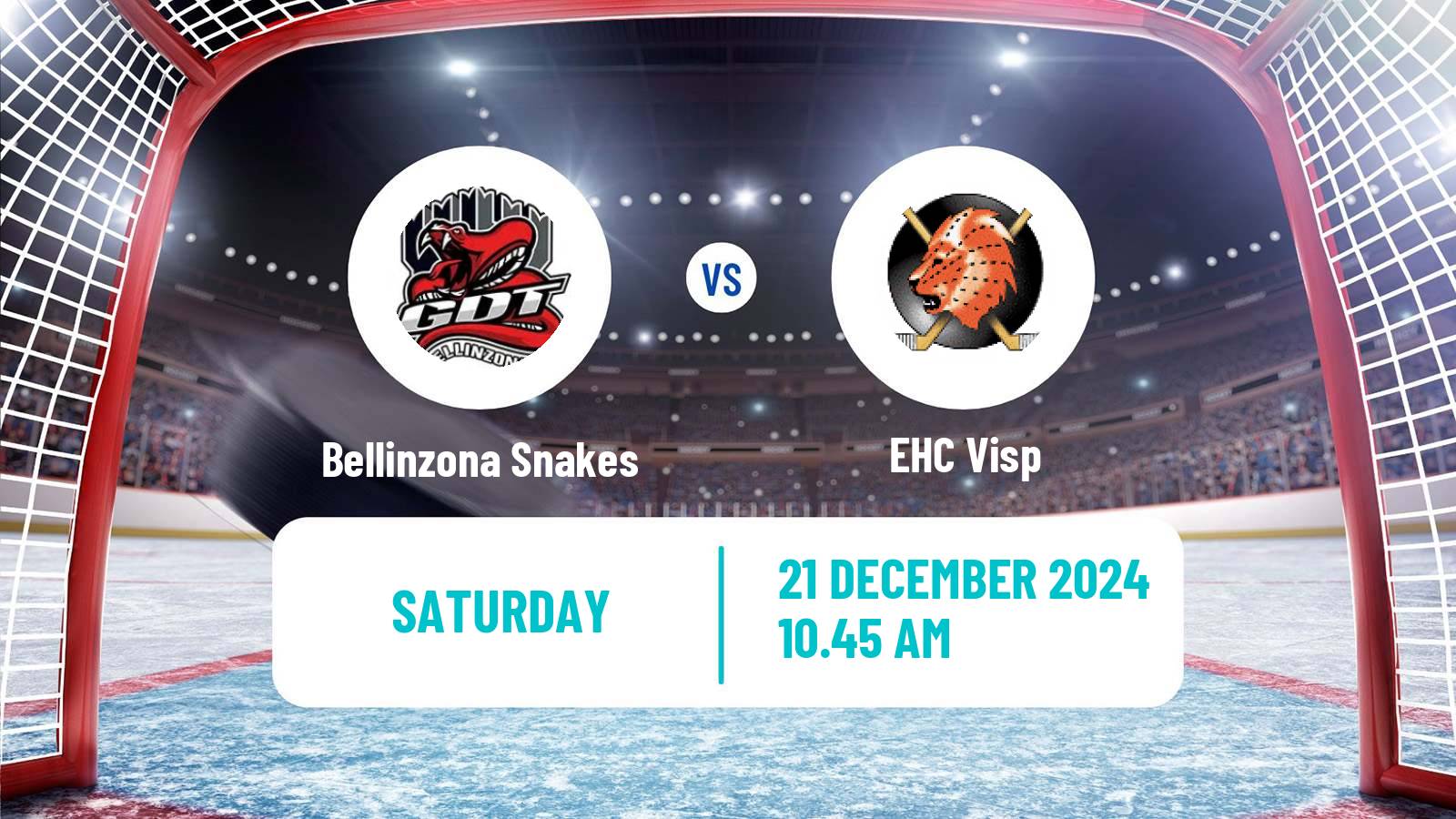 Hockey Swiss League Hockey Bellinzona Snakes - Visp