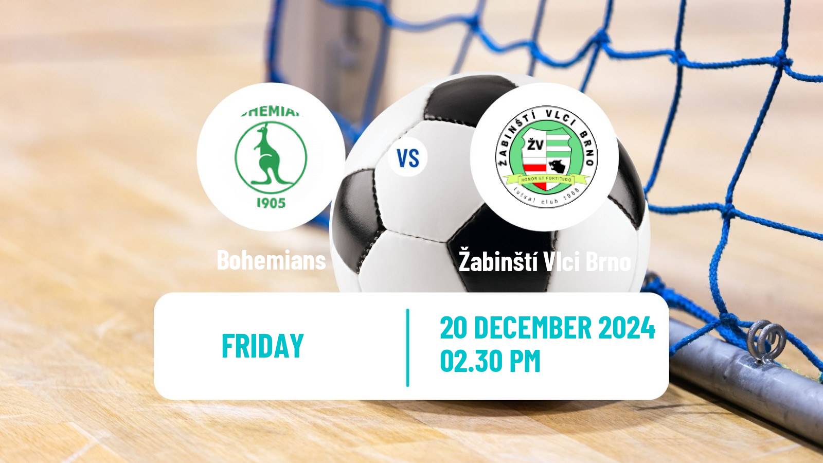 Futsal Czech 1 Futsal Liga Bohemians - Žabinští Vlci Brno