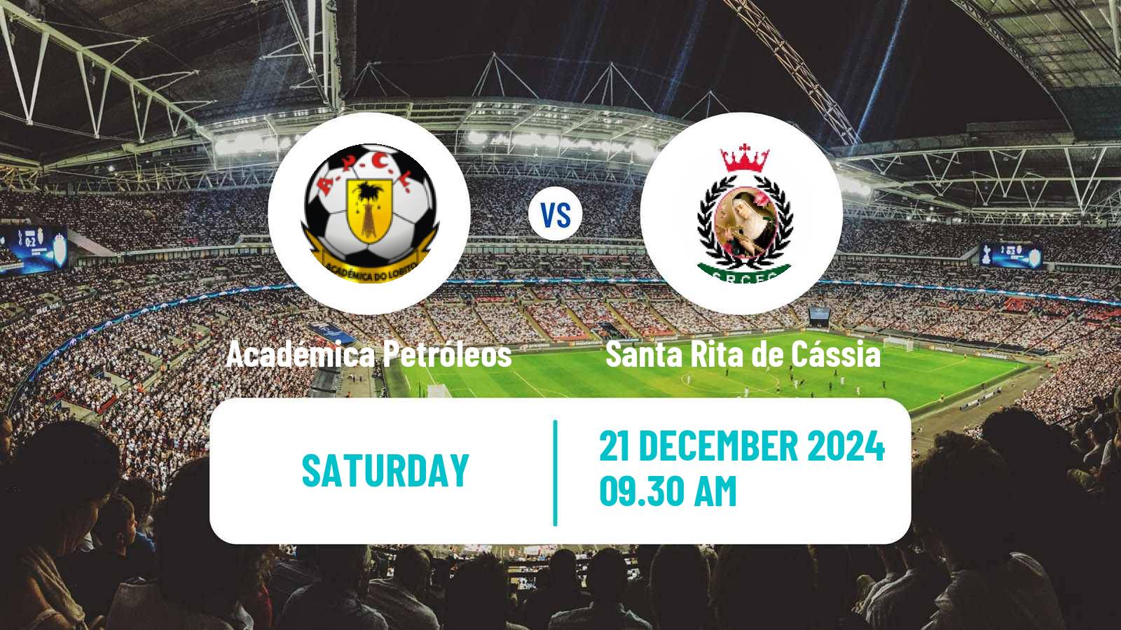 Soccer Angolan Girabola Académica Petróleos - Santa Rita de Cássia