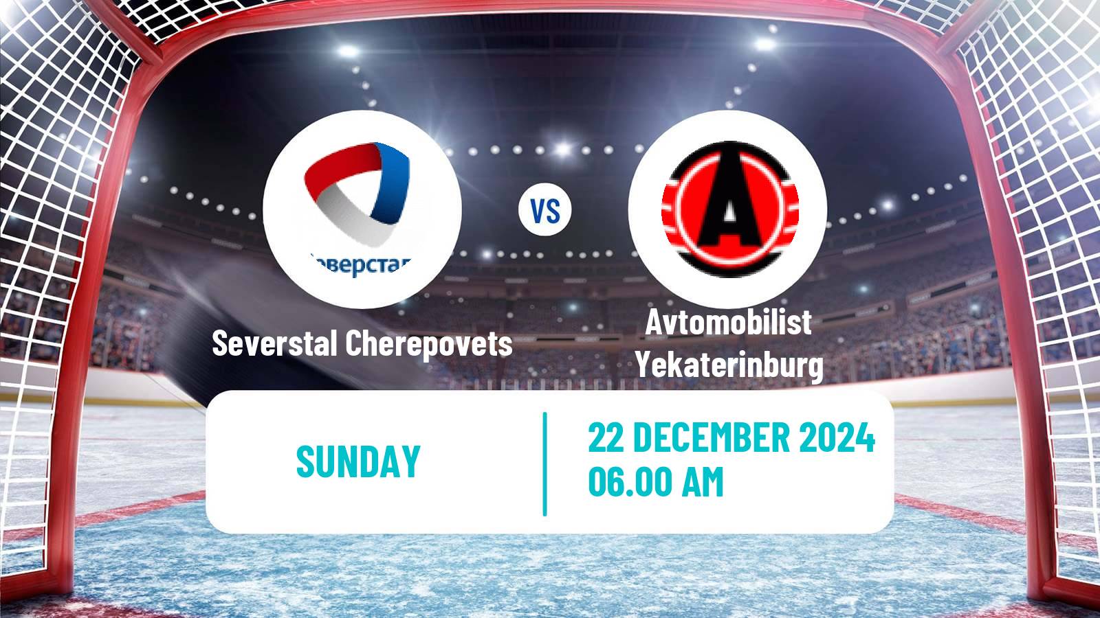 Hockey KHL Severstal Cherepovets - Avtomobilist Yekaterinburg